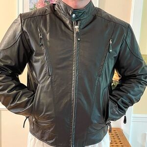 Wilsons Leather Men's Black Lightweight Jacket